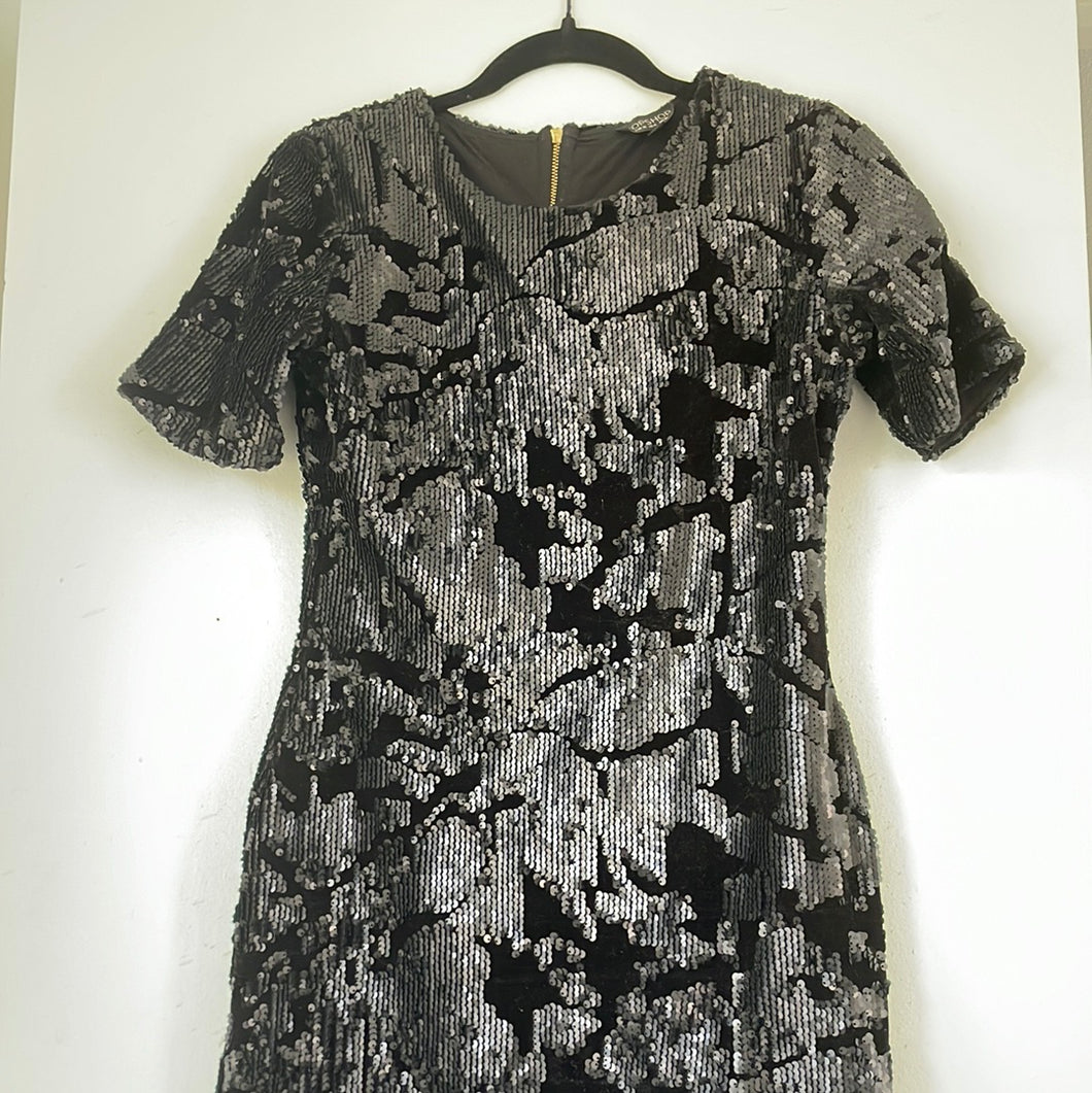 TopShop Black Sequined Dress